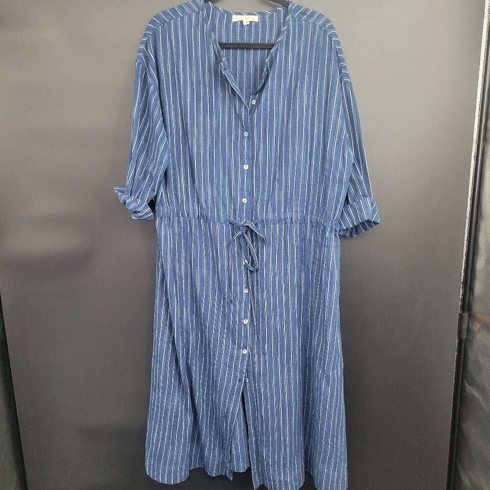 Cardamom Dress - Handwoven Cotton - Indigo